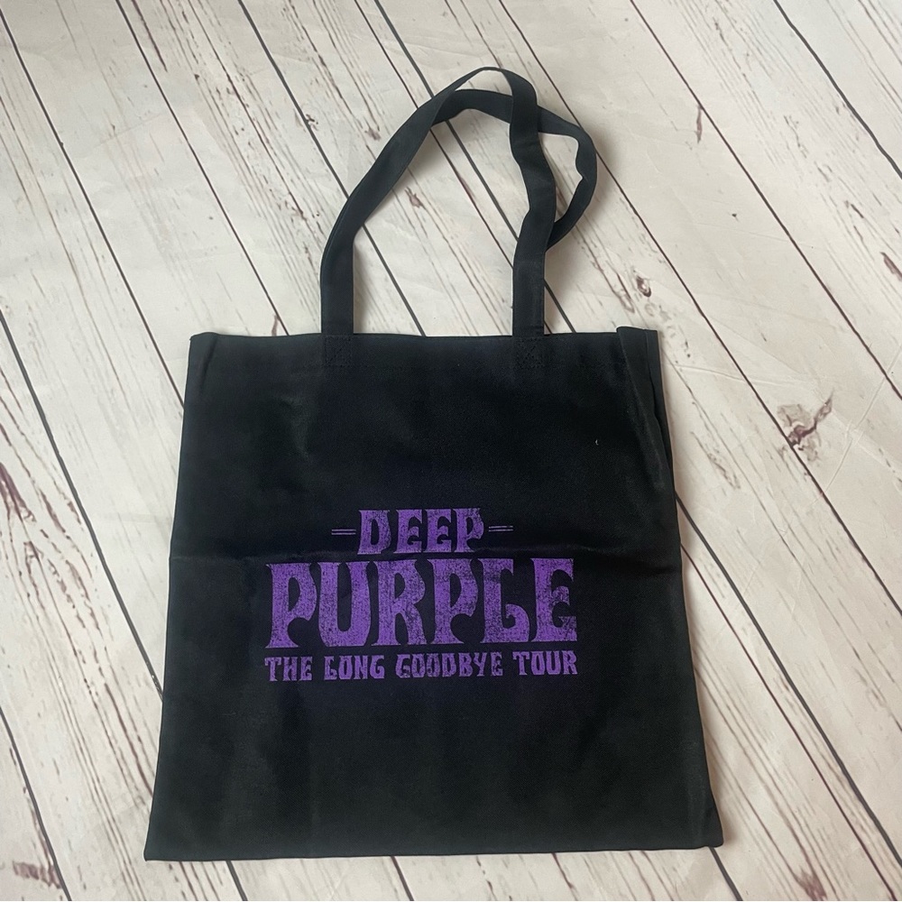 Deep Purple “The Long Goodbye” Tour Black Canvas Bag Tote
